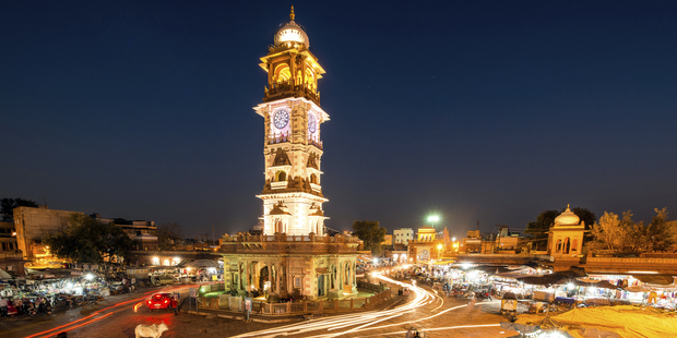 Jodhpur Clock Tower and market, India. The value of e-commerce in India is projected to grow sevenfold to at least $22 billion by 2018. Photo / Thinkstock