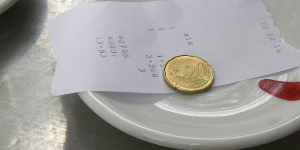 Kiwis have been identified as the world's stingiest tippers - with just 42pc forking out gratuities. Photo / Thinkstock