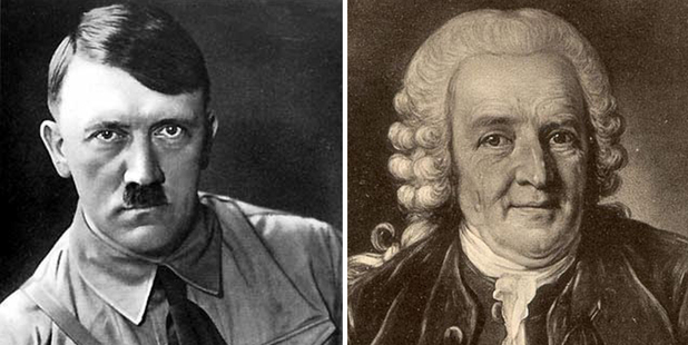 Adolf Hitler and Carl Linnaeus
