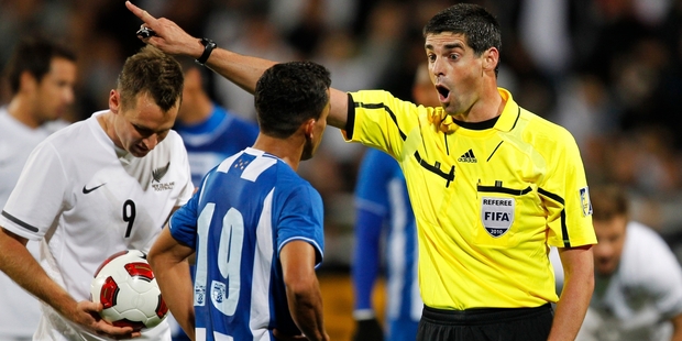 Referee Peter O'Leary knows what it takes to officiate at the highest levels of world football. Photo / Wayne Drought