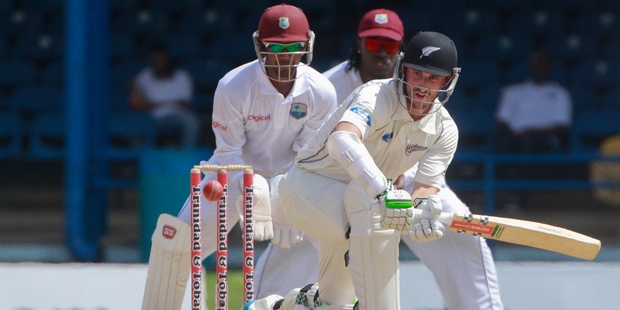 Hamish Rutherford's batting average has dropped from 49.20, after his first test series, to 28.50. Photo / AP