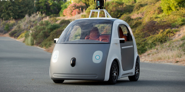 An early version of Google's prototype self-driving car.