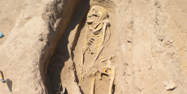 In a skeleton more than 6,200 years old, scientists have found the earliest known evidence of infection with a parasitic worm that now afflicts more than 200 million people worldwide. Photo / AP