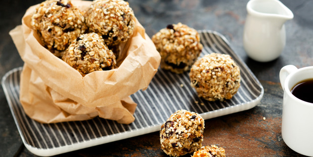 Date and coconut balls. Photo / Babiche Martens.