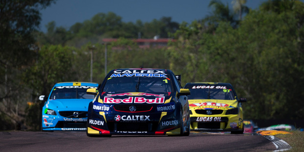 Jamie Whincup is aiming to be the first man to win the Triple Crown in Darwin. Photo / Getty Images