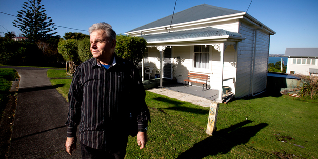 Family member Ian Squire at the house owned by sisters Rehutai Gundry, 90, and Fay Gundry, 88. Photo / Dean Purcell