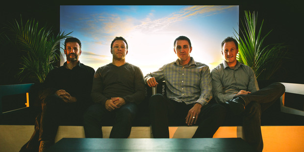 (Left to right) Spur's Nick Brown-Haysom, Rich Hatton, Nick Harvey and Alistair Beckermann.