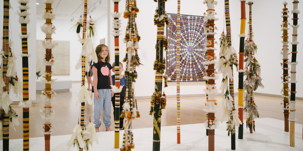 Children'[s workshops at the Auckland Art Gallery.