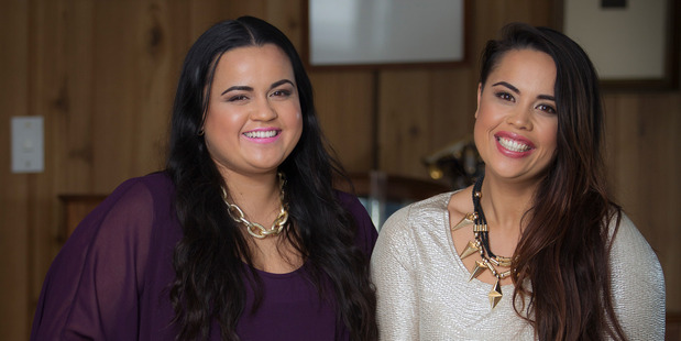 Kasey, left, and Karena say get creative when making canapes. Photo / Michael Craig