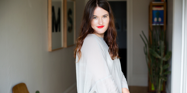 Writer and publisher Sammy-Rose Scapens photographed at home. Photo / Babiche Martens.