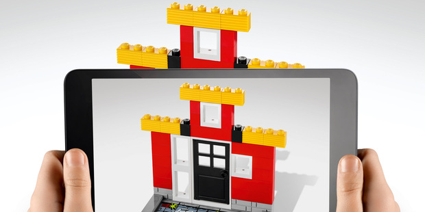Lego Fusion line, a play experience that combines traditional LEGO brick play with familiar app-based game themes. Photo / AP - Lego