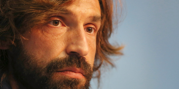 Italy's Andrea Pirlo listens to a question during a press conference at the Casa Azzurri in Mangaratiba, Brazil. Photo / AP