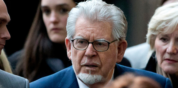 Rolf Harris on trial for indecent assault charges. Photo / Matt Dunham
