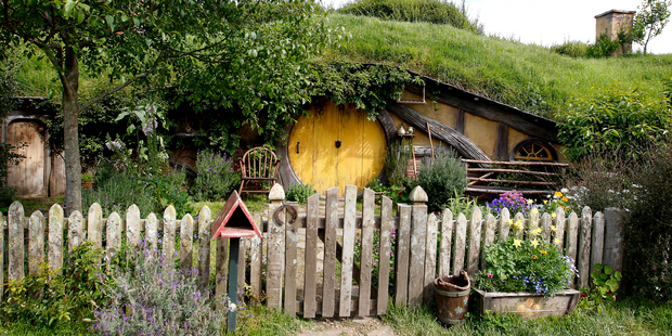 Hobbit holes from the movie set of 'The Hobbit' in Matamata. Photo / Christine Cornege