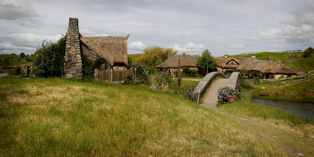 The tour of Hobbiton explains the tricks of the films, such as scale and perspective. Photo / Christine Cornege