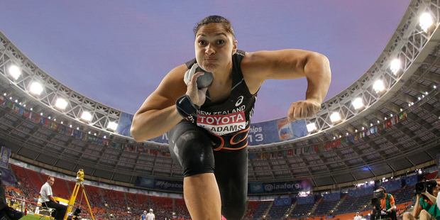 Valerie Adams has hit fifty consecutive victories in New York this morning at the Adidas Track Classic Diamond League meeting. Photo / AP