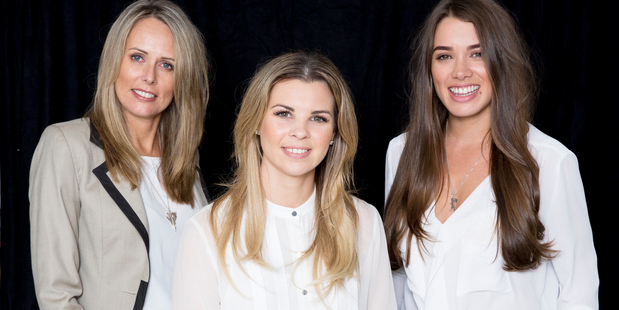 Ecoya's girl-power team Donna Marris, Claire Barnes and Kate Hemus. Photo / Carolyn Haslett.