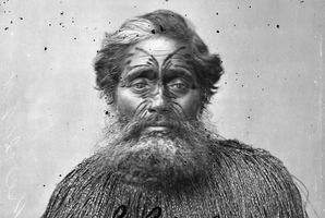 Kereopa Te Rau just days before he was executed for the murder of Carl Volkner .Pictures / Alexander Turnbull Library