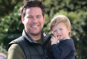 Shane Gault says son Charlie, 16 months, loves to eat fruit. Photo / Chris Loufte