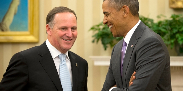 John Key says NZ and the US understand each other and 'back each other up'. Photo / AP