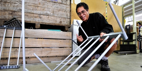 Tauranga Salvation Army Store volunteer Anaru Samuel credits the organisation with helping him turn his life around. PHOTO/GEORGE NOVAK