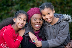Yem Braid with daughters Honor (left) and Jordan. Photo / Richard Robinson