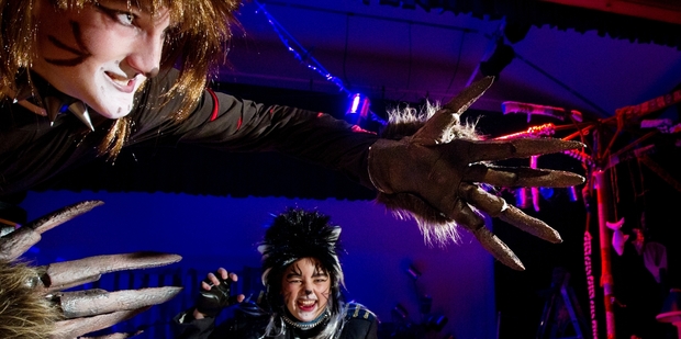 Max Lawson, 16, and Ebony Walsh , 17, give their own twist to the characters. Photo / Stephen Parker