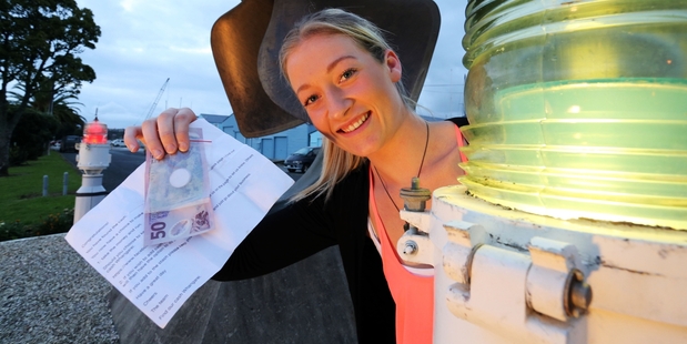Sarah Crosby and a friend found $100 at the Whangarei marina. Photo / John Stone