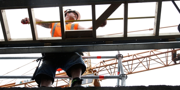 Economic growth is heavily concentrated in the construction industry. Photo / Mark Mitchell