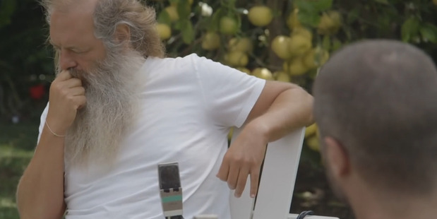 Zane Lowe meets Rick Rubin. Photo/YouTube