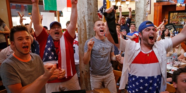 Record numbers of Americans are following the team's fortunes at the football World Cup. Photo / AP