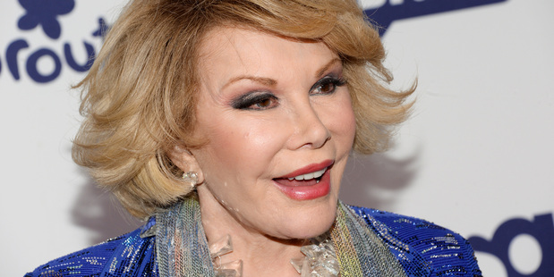 Joan Rivers says Kristen Stewart is suing her. Photo/AP
