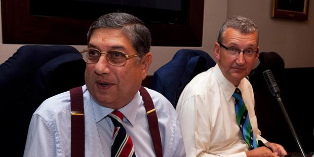 Narayanaswami Srinivasan (L). Photo / Getty Images.