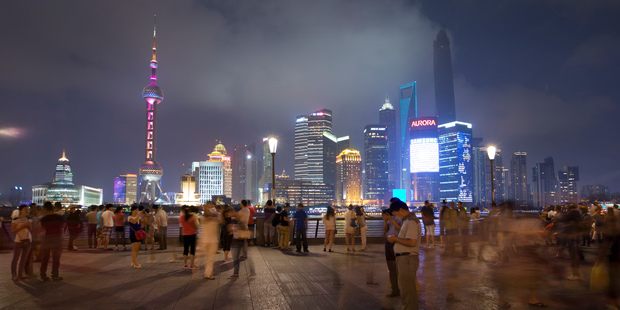 The waterfront area of Shanghai, the Bund. Photo / Mark Mitchell