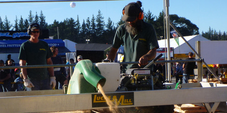 Portable sawmills don't need much space.