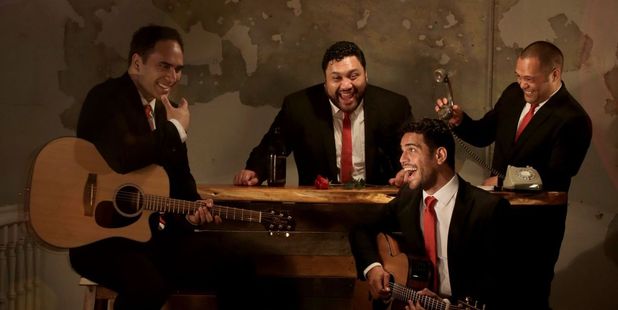 James Tito (left) enjoys rehearsing with the boys in the Modern Maori Quartet.