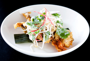 Coconut soft shell crab currently on the menu at Thai restaurant Pok Pok. Photo / Babiche Martens.