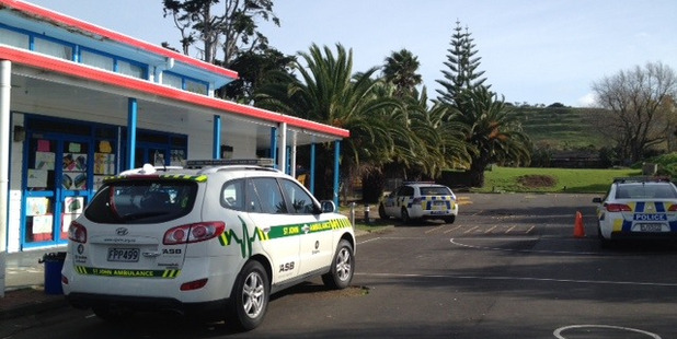The scene of the stabbing at Mangere's Pacific Christian School.