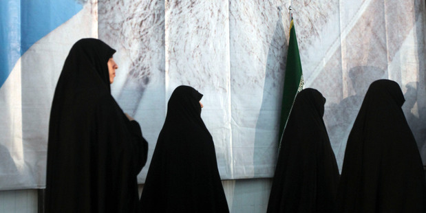 Iranian women have been banned from a World League volleyball match between Italy and Iran in Tehran today. Photo / AP