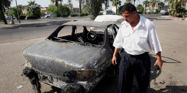 A Blackwater security detail in Baghdad, Iraq left a trail of death and destruction. Photo / AP