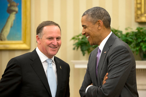 US President Barack Obama meets with Prime Minister John Key. Photo / AP