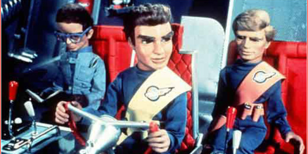 A scene from the original television series 'Thunderbirds'.
