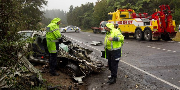 The annual road toll fell to 254 last year, the lowest level since 1950. Photo / NZ Herald.