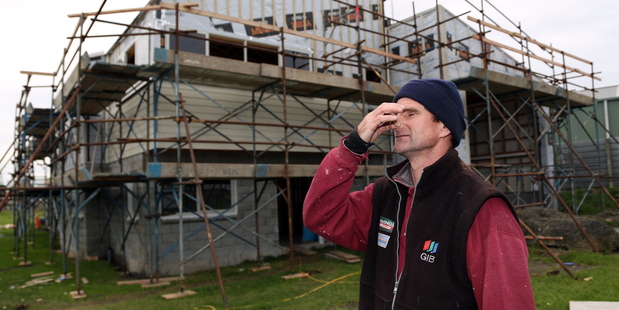 Kevin Walsh says the smell come on the wind to his team's work site. Photo / Stuart Munro