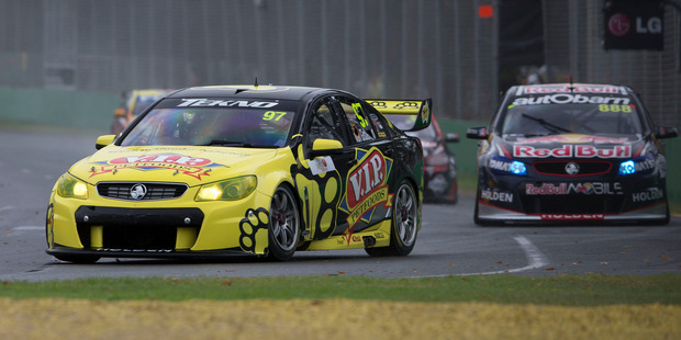 Kiwi Shane Van Gisbergen in the Tekno Motorsports Holden Commodore. Photo / EDGE PHOTOGRAPHICS