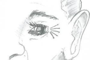 The suspect had a distinctive tattoo around his eye, as seen in this police sketch.