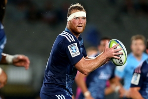 Flanker Luke Braid has been in good form for the Blues and will face the Force in Perth on Saturday. Photo / Getty Images