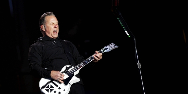 Metallica guitarist James Hetfield. Photo / AP