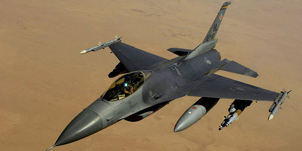 An F-16 Fighting Falcon aircraft. Iraqi PM Nouri al-Maliki says the US is delaying the delivery of 36 of F-16 aircraft. Photo / Wikipedia - US Air Force