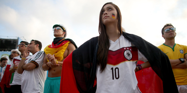 Adidas says more than 500,000 of the Germany's jerseys will be sold outside Europe this year, compared with about 300,000 in 2010, the year of the last World Cup in South Africa. Photo / Getty